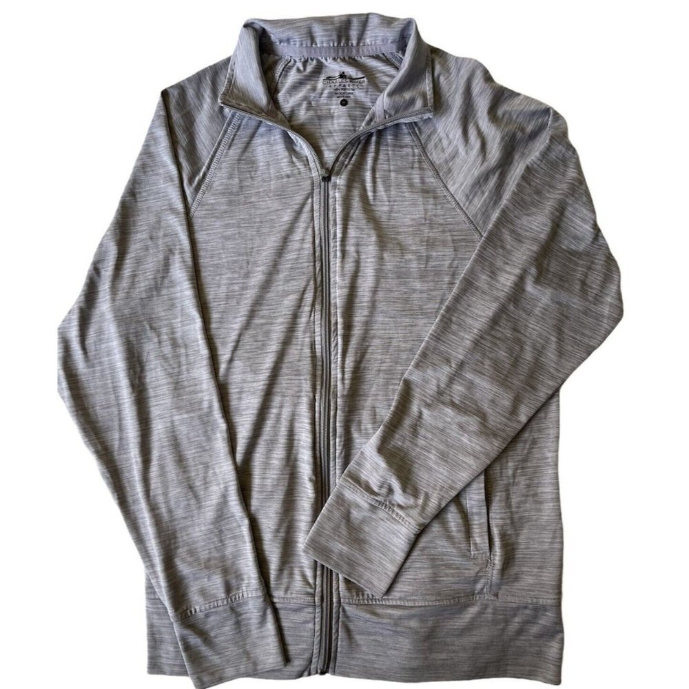 Charles River Apparel Full Zip Jacket Long Sleeve Sun Shirt Size M Hiking